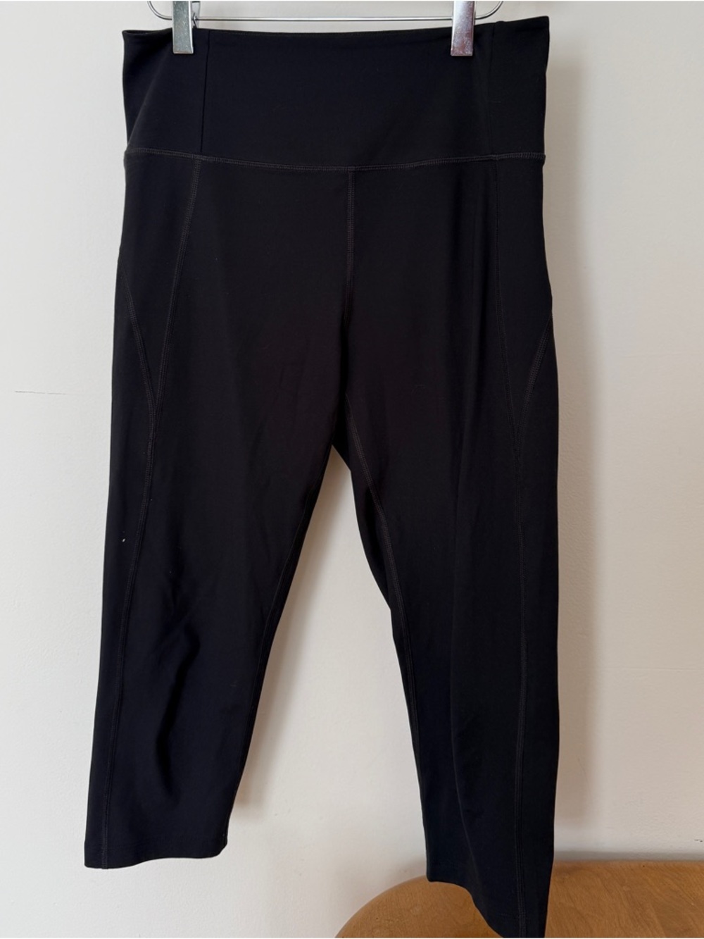 Girlfriend Collective Black High-Waist Cropped Leggings